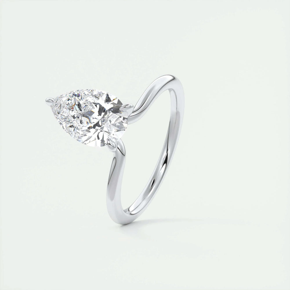 
                  
                    1.93 CT Pear Cut Solitaire Moissanite Engagement Ring 4
                  
                