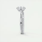 1.35 CT Round Cut Solitaire Moissanite Engagement Ring 7