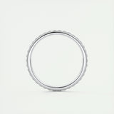 0.74 Round Cut Full Eternity Moissanite Bridal Wedding Band 6