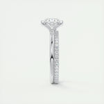 1.91 CT Oval Half Bezel Solitaire Moissanite Engagement Ring 5