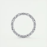 0.72 Oval & Princess Cut Alternative Moissanite Bridal Wedding Band 5