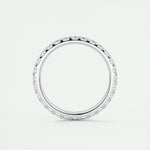0.84 Round Cut Shared Prong Moissanite Bridal Wedding Band 5