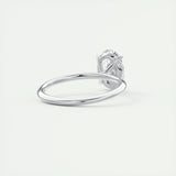 1.91 CT Oval Cut Solitaire Moissanite Engagement Ring 4