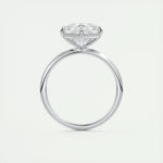 2.03 CT Asscher Cut Solitaire Moissanite Engagement Ring 7