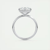 2.03 CT Asscher Cut Solitaire Moissanite Engagement Ring 7