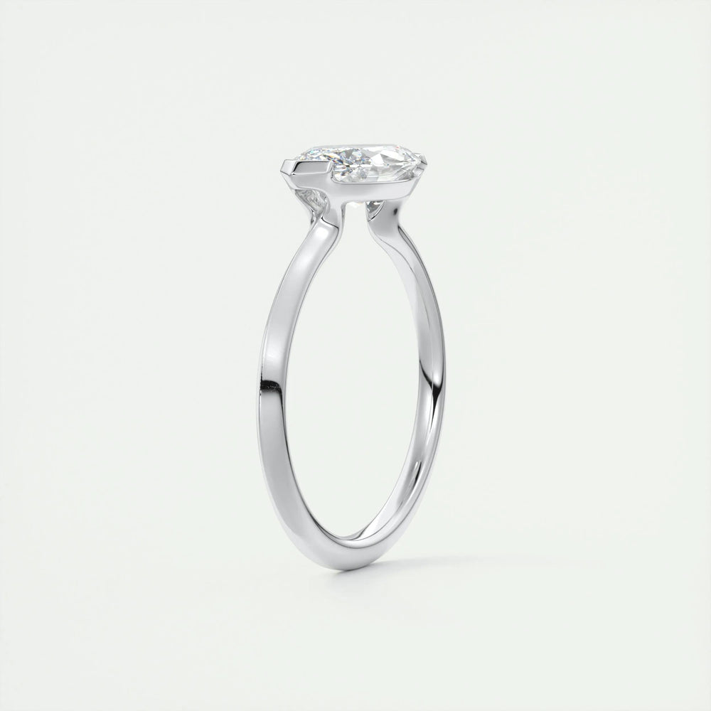 
                  
                    1.98 CT Marquise Half Bezel Solitaire Moissanite Engagement Ring 7
                  
                