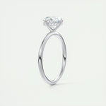 1.91 CT Oval Hidden Halo Moissanite Engagement Ring 5