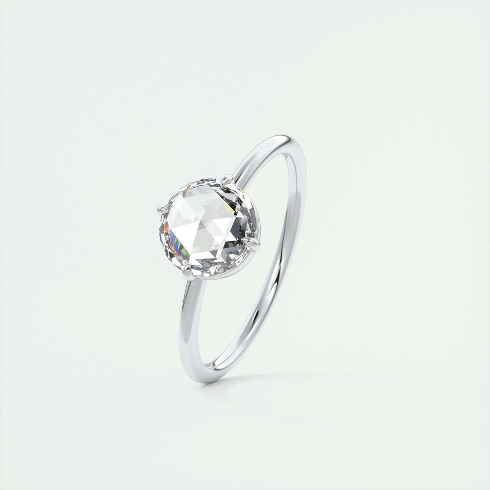 
                  
                    1.19 CT Round Rose Cut  Solitaire Moissanite Engagement Ring 4
                  
                