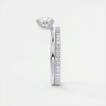 1.91 CT Oval Cut Solitaire Moissanite Engagement Ring 5