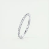 0.74 Round Cut Full Eternity Moissanite Bridal Wedding Band 3