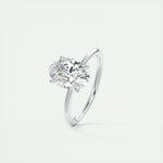 1.91 CT Oval Cut Solitaire Moissanite Engagement Ring 5