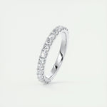 0.84 Round Cut Shared Prong Moissanite Bridal Wedding Band 3