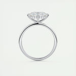 1.91 CT Oval Hidden Halo Moissanite Engagement Ring 6