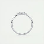 1.19 CT Round Rose Cut Bezel Moissanite Engagement Ring 7