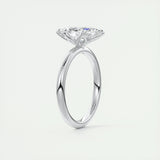 1.98 CT Marquise Cut Solitaire Moissanite Engagement Ring 6