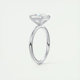 2.08 CT Princess Cut Solitaire Moissanite Engagement Ring 5