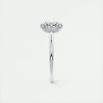 1.19 CT Round Rose Cut  Solitaire Moissanite Engagement Ring 6