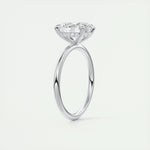 1.91 CT Oval Hidden Halo Moissanite Engagement Ring 7