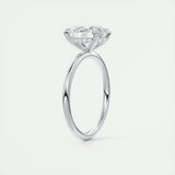 1.91 CT Oval Hidden Halo Moissanite Engagement Ring 7