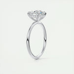 2.0 CT Round Hidden Halo Moissanite Engagement Ring 6