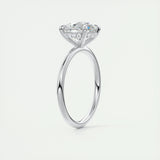 2.0 CT Round Hidden Halo Moissanite Engagement Ring 6