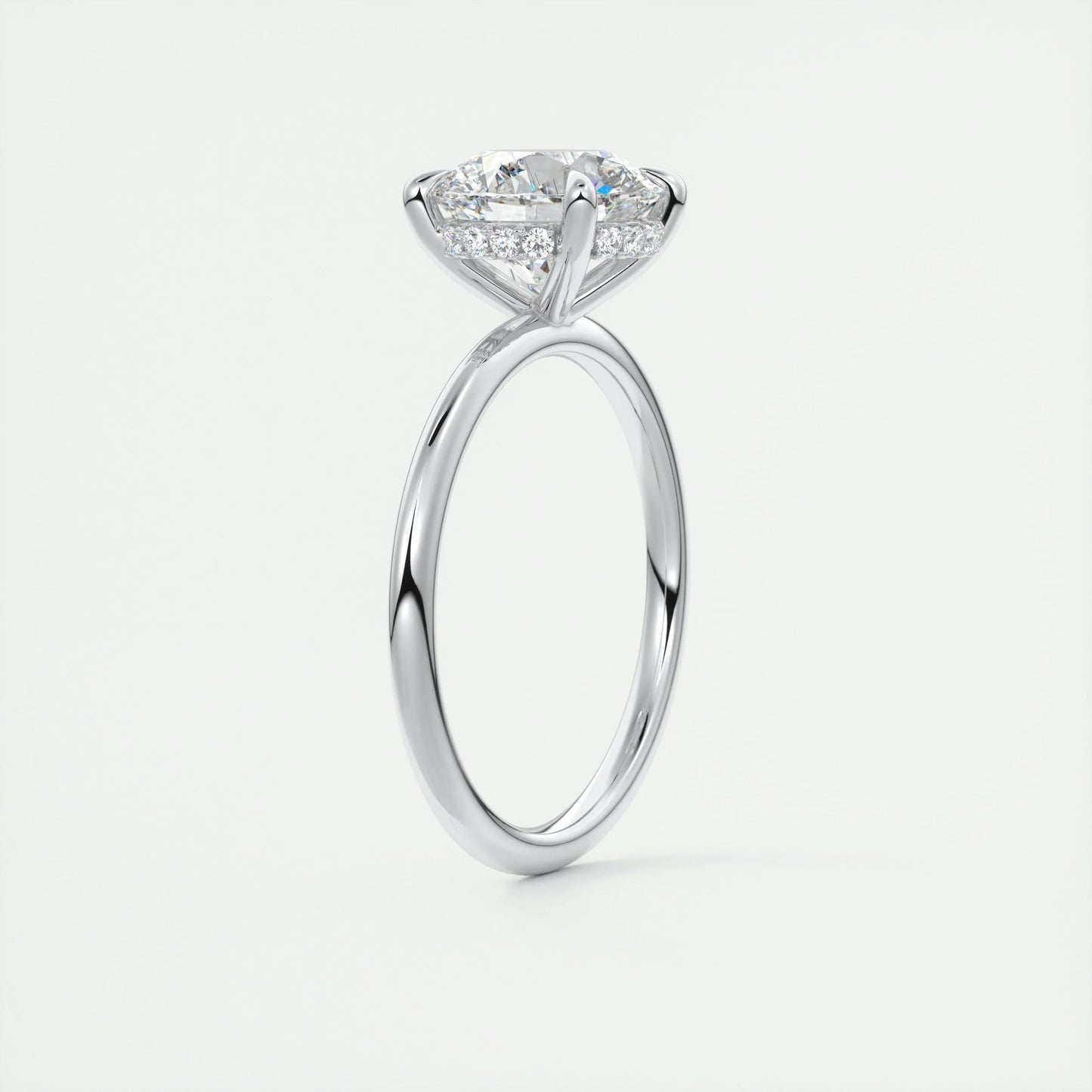 
                  
                    2.0 CT Round Solitaire Hidden Halo Moissanite Engagement Ring 6
                  
                