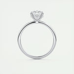2.15 CT Cushion Hidden Halo Moissanite Engagement Ring 7