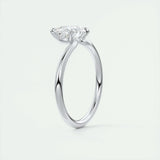 1.91 CT Oval Cut Solitaire Moissanite Engagement Ring 6