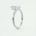 1.91 CT Emerald Cut Solitaire Moissanite Engagement Ring 6