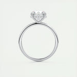 2.0 CT Round Hidden Halo Moissanite Engagement Ring 7