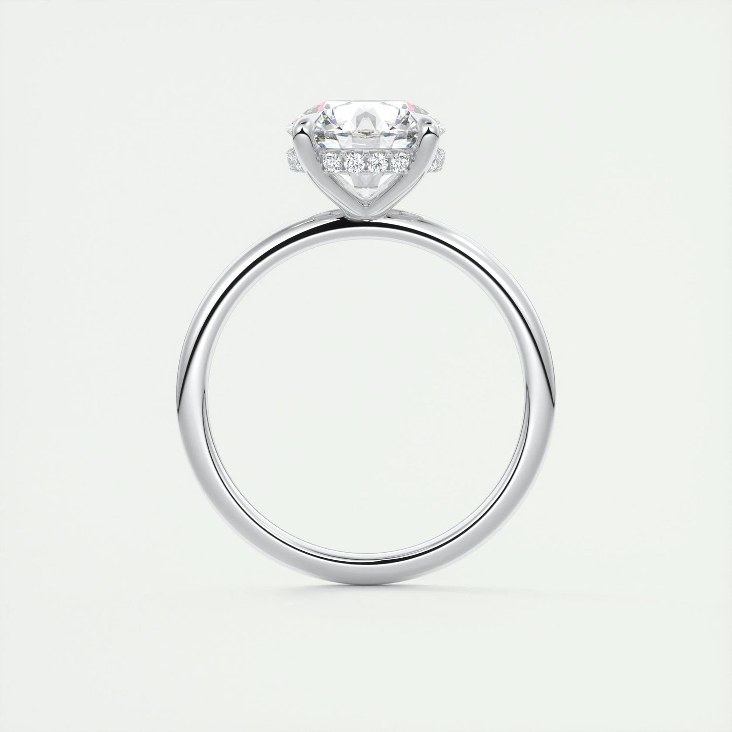 
                  
                    2.0 CT Round Solitaire Hidden Halo Moissanite Engagement Ring 7
                  
                
