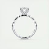 1.49 CT Cushion Cut Solitaire Moissanite Engagement Ring 7