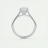 2.15 CT Cushion Cut Solitaire Moissanite Engagement Ring 7