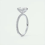 2.15 CT Cushion Cut Pave Moissanite Engagement Ring 6