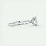 2.03 CT Asscher Cut Solitaire Moissanite Engagement Ring 3