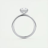 2.10 CT Radiant Cut Solitaire Moissanite Engagement Ring 7