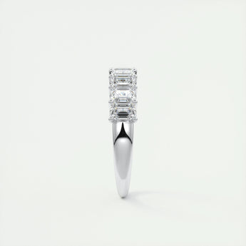 1.80 Emerald Cut Half Eternity Moissanite Bridal Wedding Band 5