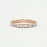 0.84 Round Cut Shared Prong Moissanite Bridal Wedding Band 11