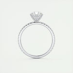 1.91 CT Oval Cut Pave Moissanite Engagement Ring 7