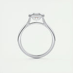 2.03 CT Asscher Cut Bezel Solitaire Moissanite Engagement Ring 7