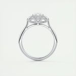 1.98 CT Marquise Cut Three Stone Moissanite Engagement Ring 7