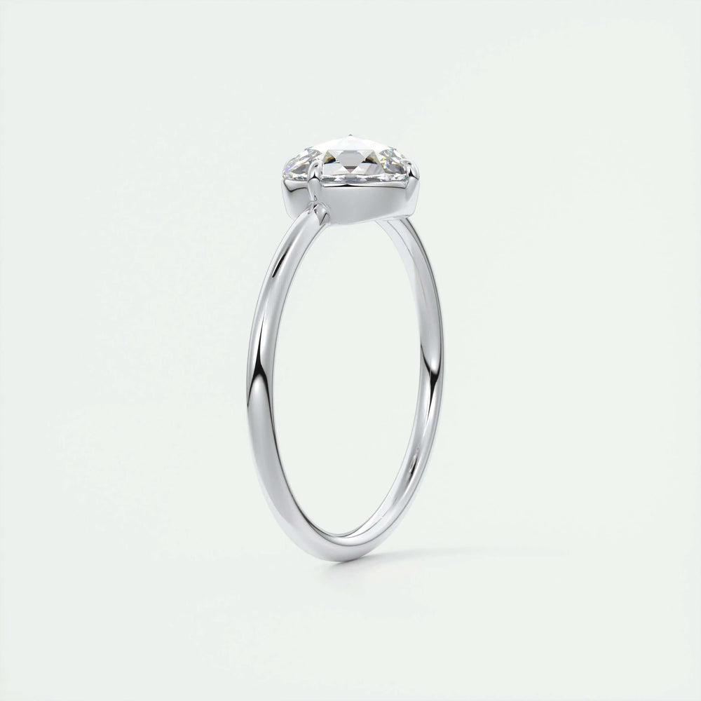 
                  
                    1.19 CT Round Rose Cut  Solitaire Moissanite Engagement Ring 5
                  
                