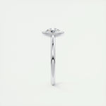 1.19 CT Round Rose Cut Bezel Moissanite Engagement Ring 6