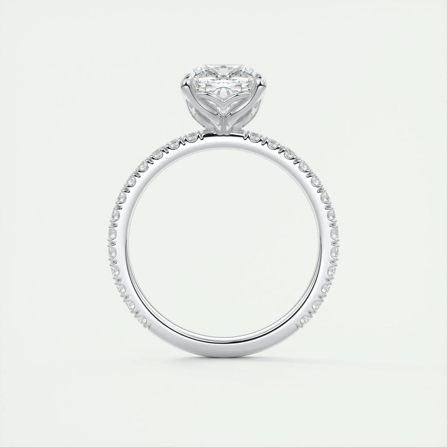 
                  
                    2.15 CT Cushion Cut Solitaire Pave Moissanite Engagement Ring
                  
                