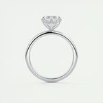 1.91 CT Emerald Cut Solitaire Moissanite Engagement Ring 7