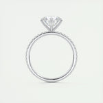 2.0 CT Round Cut Pave Moissanite Engagement Ring 7