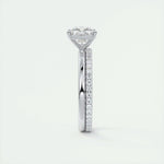 2.15 CT Cushion Cut Solitaire Moissanite Engagement Ring 5