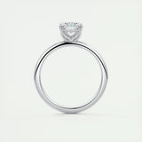 1.91 CT Emerald Cut Solitaire Moissanite Engagement Ring 7