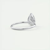 1.93 CT Pear Cut Solitaire Moissanite Engagement Ring 3