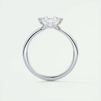 1.44 CT Trillion Cut Solitaire Moissanite Engagement Ring 7